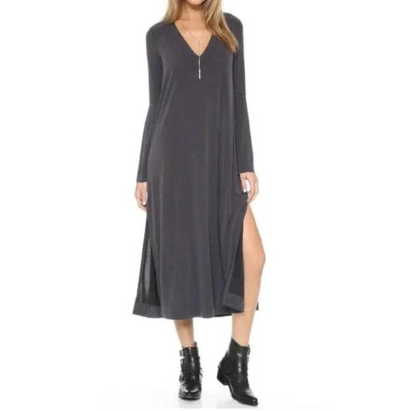 Free People Dresses & Skirts - NWT Free People Women's Size Small Gray Fine Romance Midi Dress